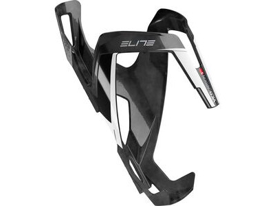 ELITE PRODUCTS Vico carbon bottle cage standard gloss black / white  click to zoom image