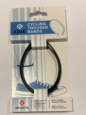 ADIE A Pair of Cycling Trouser Bands ( Black or Reflective Option). click to zoom image