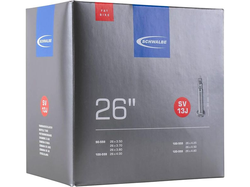 SCHWALBE Tube 26 x 3.50-4.80 FAT BIKE Presta 40mm SV13J click to zoom image