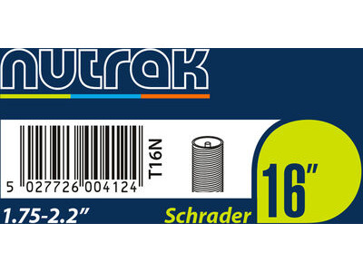 NUTRAK 16" x 1.75 - 2.125 inch Schrader inner tube
