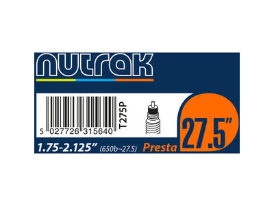 NUTRAK 27.5" or 650B x 1.75 - 2.125 inner tube 27.5" or 650B x 1.75 - 2.125 Presta  click to zoom image
