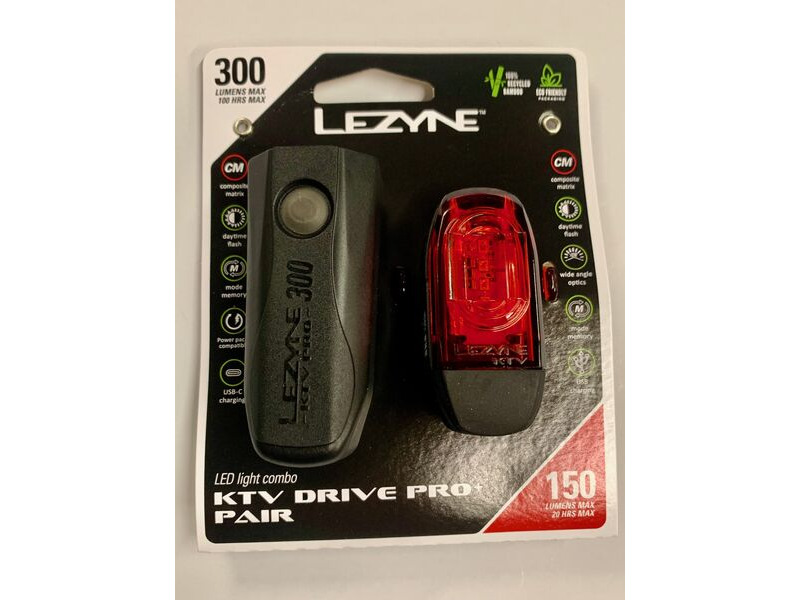 LEZYNE KTV Drive Pro 300+KTV Drive Pro+ LED Light Set click to zoom image
