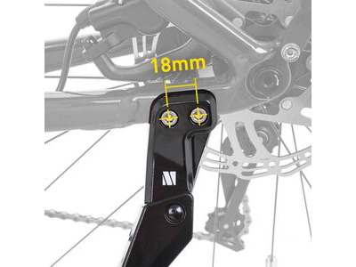 M PART Primo oversize kickstand, 24-29" adjustable, 30kg rating, 18 mm DM click to zoom image