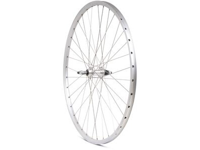 M PART WHEELS Hybrid Rear Solid Axle Screw On Wheel silver 700c