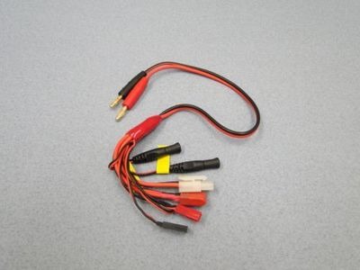 LOGIC RC Charge Lead Chg Ld 4mm Tam, Dns, BEC, Rx, Fut/JR Tx