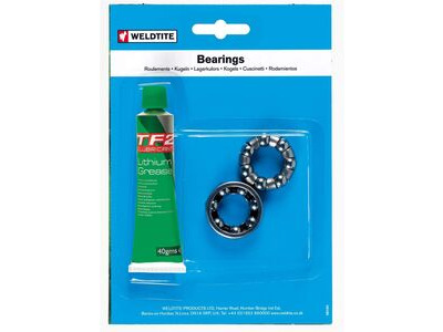 WELDTITE 1/4" Bottom Bracket Caged Bearings & Grease