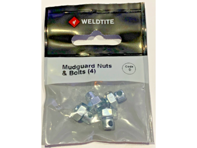 WELDTITE Mudguard Stay Nut and Bolts x 4 click to zoom image
