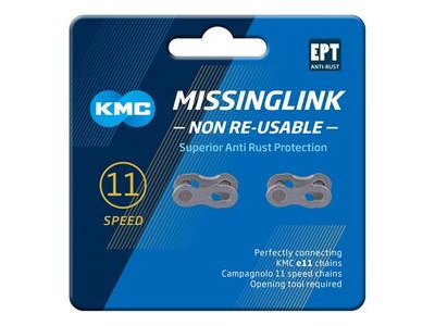 KMC CHAINS MISSING LINK 11spd Antirust Non Re-Useable