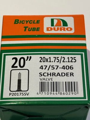 DURO 20x1.75/2.125 sch inner tube  (47/57-406)
