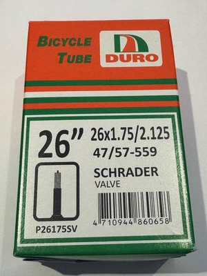 DURO 26 x 1.75/2.125 sch inner tube