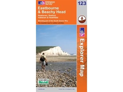 ORDINANCE SURVEY Explorer Map 123 Eastbourne and Beachy Head click to zoom image