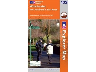 ORDINANCE SURVEY Explorer Map 132 Winchester click to zoom image