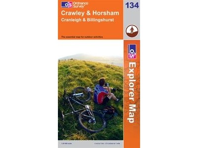 ORDINANCE SURVEY Explorer Map 134 Crawley and Horsham click to zoom image