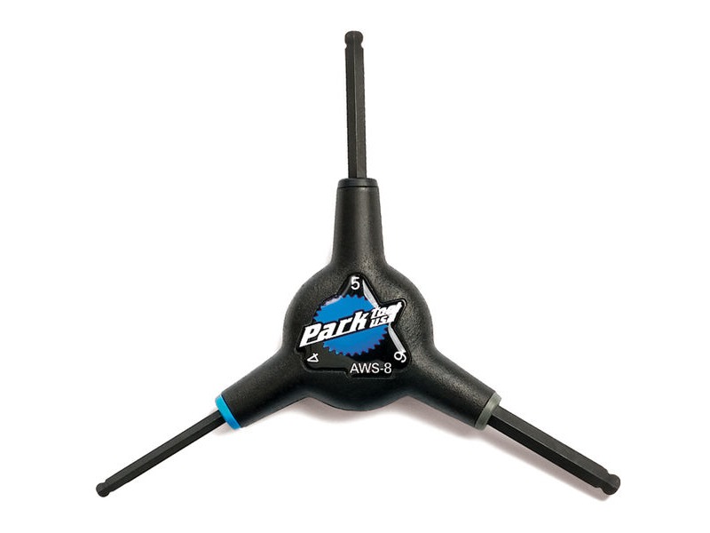 PARK TOOL AWS-8  balldriver hex wrench set: 4, 5, 6 mm click to zoom image