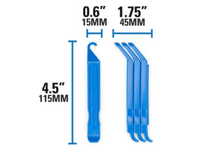 PARK TOOL TL1.2 - Tyre lever set of 3 click to zoom image