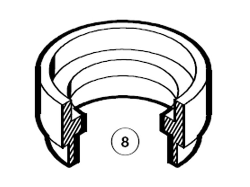 PARK TOOL 833 - 1 inch stepped cup #2 CRS1 - outside shoulder contact click to zoom image