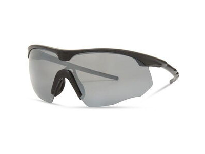 MADISON Shields Matt Black Sunglasses- 3 Polarised Lens Pack-Silver Mirror/Bronze/Yellow