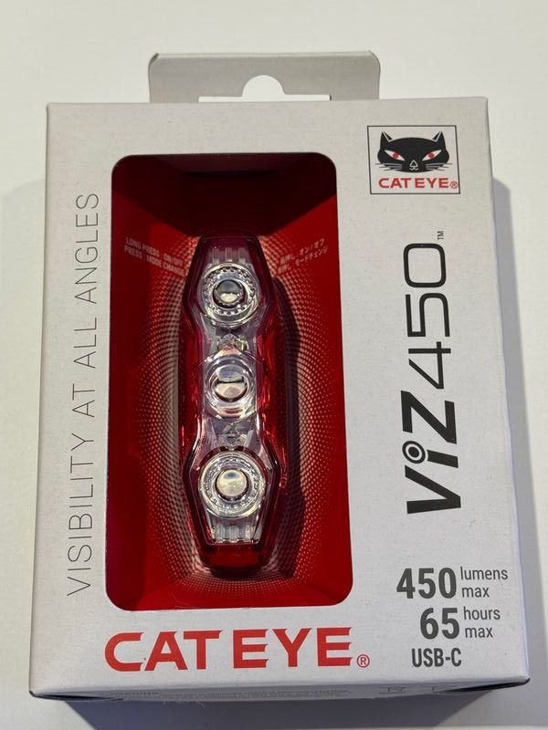 CATEYE Viz 450 Rear Bike Light USB-C click to zoom image