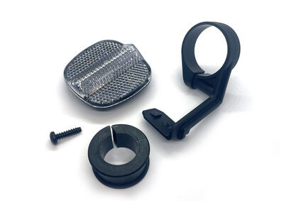UNBRANDED Front Bicycle Reflector with Universal Handlebar Bracket