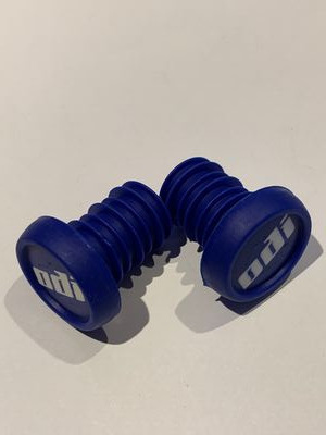 ODI GRIPS BMX 2 Colour Push In Plugs (Pair)  Blue  click to zoom image