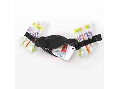 SPIBELT ENERGY (with 6 gel loops) BLACK WITH BLACK ZIP