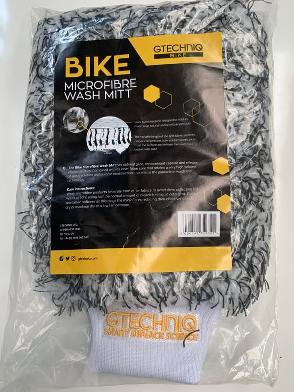 GTECHNIQ Bike Microfibre Wash Mitt click to zoom image