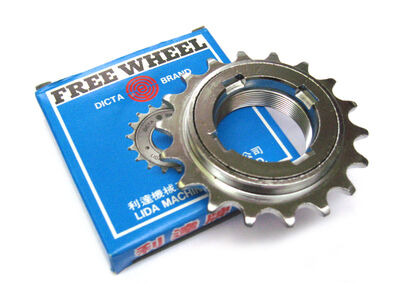 DICTA BRAND Dicta LM-8 Single Freewheel - Chrome Plated 1/2 x 1/8 x 18T chrome Standard ISO thread: 1.375? x 24tpi click to zoom image