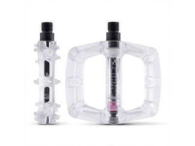 DMR V6 Lightweight Nylon Fibre Body Pedals (Pair). 9/16" Axle Clear  click to zoom image