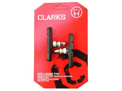 CLARKS CYCLE SYSTEMS MTB/HYBRID V-BRAKE PADS CANTILEVER BRAKE BLOCK THREADED TYPE 70MM click to zoom image