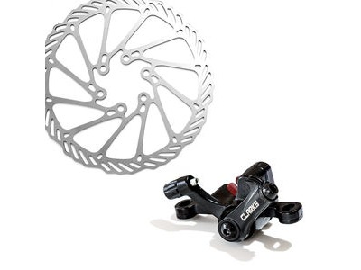 CLARKS CYCLE SYSTEMS CMD-21 Front & Rear Mechanical Disc Brake Set 160mm Rotors click to zoom image